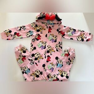 H&M Girls’ Mickey & Friends Printed Sweatshirt Jumpsuit -Size 6X/7